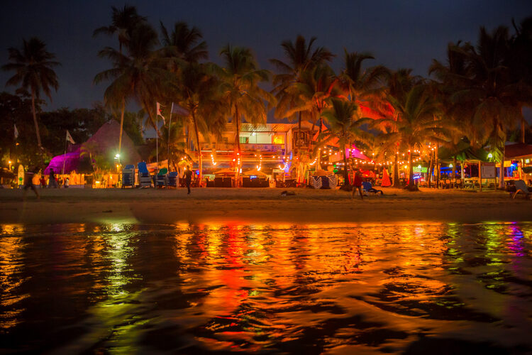 Night Time (and Party Time) Along Cabarete, A Beautiful Beach Of